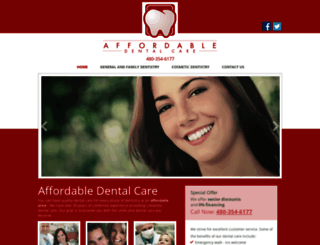 affordabledentalcareaz.com screenshot