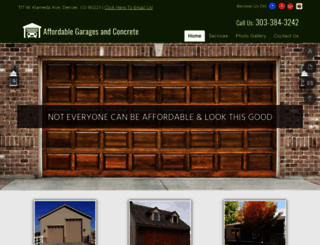 affordablegarages.net screenshot