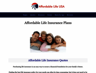 affordablelifeusa.com screenshot