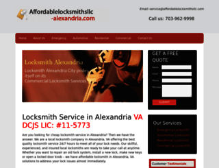 affordablelocksmithsllc-alexandria.com screenshot