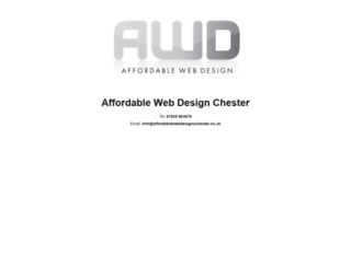 affordablewebdesignschester.co.uk screenshot