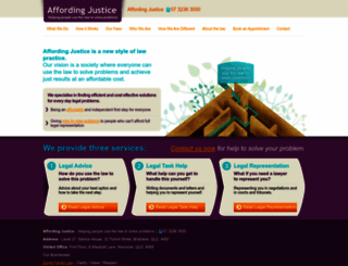 affordingjustice.com.au screenshot