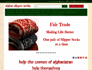 afghanslippersocks.co.uk screenshot