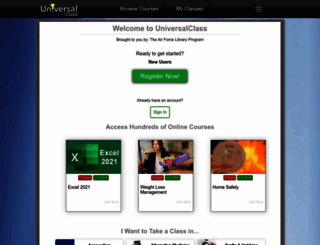 aflis.universalclass.com screenshot