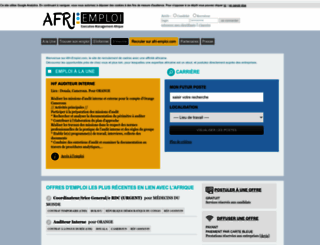 afri-emploi.com screenshot
