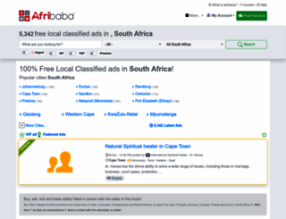 afribaba.co.za screenshot