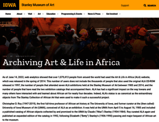 africa.uima.uiowa.edu screenshot