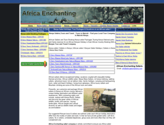 africaenchanting.com screenshot