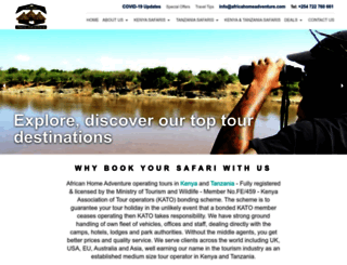 africahomeadventure.com screenshot