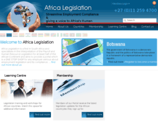 africalegislation.com screenshot