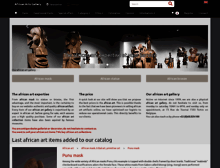 african-arts-gallery.com screenshot