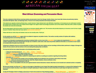 african-drumbeat.co.uk screenshot
