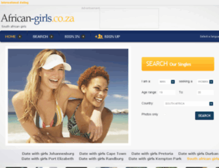 african-girls.co.za screenshot