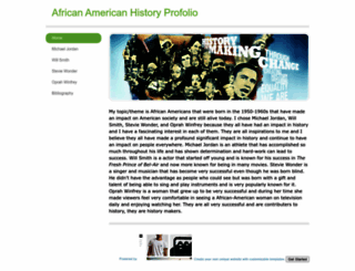 africanamericanhistoryprofolio.weebly.com screenshot