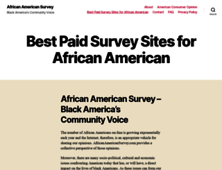 africanamericansurvey.com screenshot