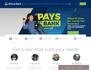 africanbank.co.za screenshot