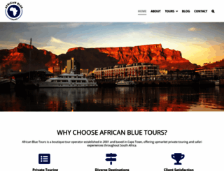 africanbluetours.com screenshot
