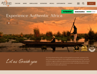 africanbushcamps.com screenshot