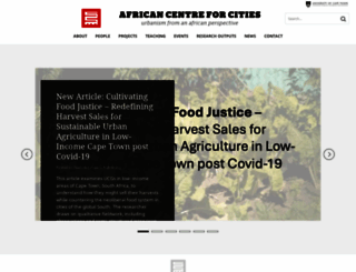 africancentreforcities.net screenshot
