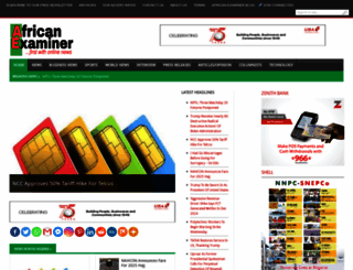 africanexaminer.com screenshot