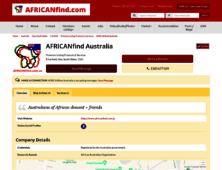 africanfind.com.au screenshot