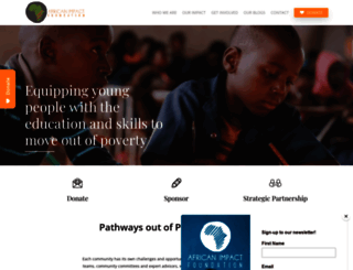 africanimpactfoundation.org screenshot