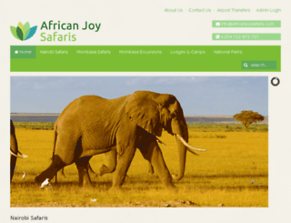 africanjoysafaris.com screenshot