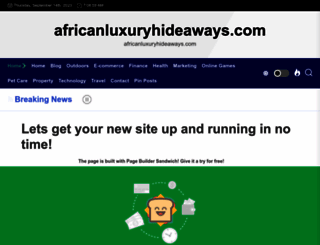 africanluxuryhideaways.com screenshot