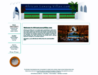 africanluxuryvillas.com screenshot