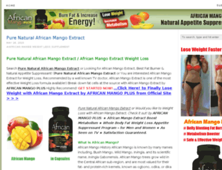 africanmangoslimming.com screenshot