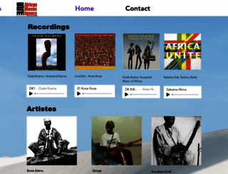 africanmusicagency.co.uk screenshot