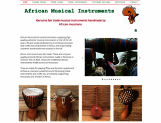 africanmusicalinstruments.org screenshot