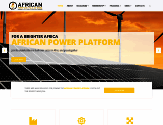 africanpowerplatform.org screenshot