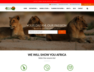 africansafaris.co.nz screenshot