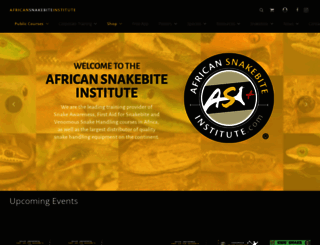africansnakebiteinstitute.com screenshot