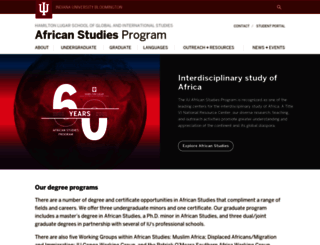 africanstudies.indiana.edu screenshot