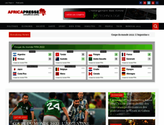 africapresse.com screenshot