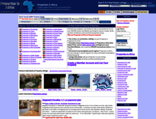 africapropertylistings.com screenshot
