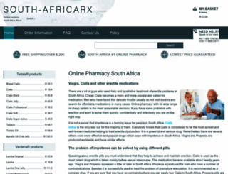 africarx.co.za screenshot