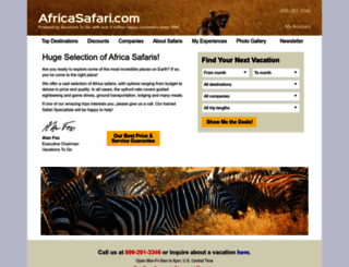 africasafari.com screenshot