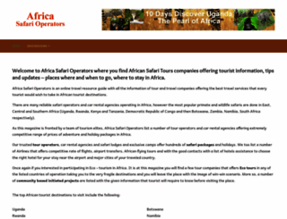 africasafarioperators.com screenshot