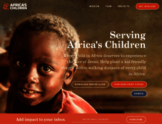 africaschildrennow.org screenshot