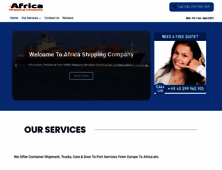 africashipping.company screenshot