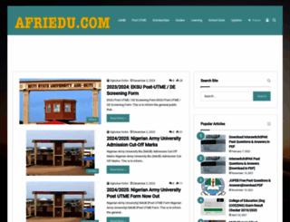 afriedu.com screenshot