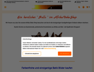 afrika-deko-shop.de screenshot