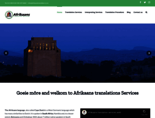 afrikaanstranslation.co.za screenshot