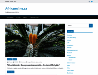 afrikaonline.cz screenshot