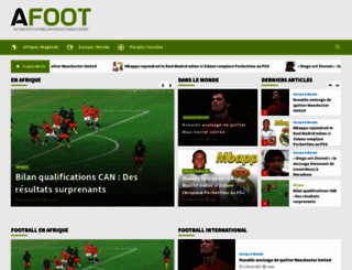 afriquefoot.fr screenshot