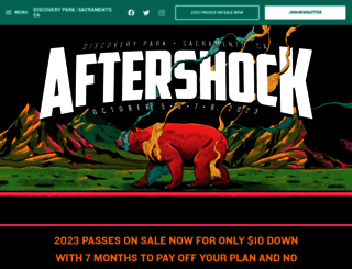 aftershockconcert.com screenshot