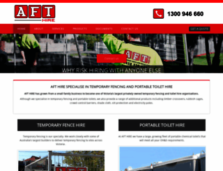 afthire.com.au screenshot